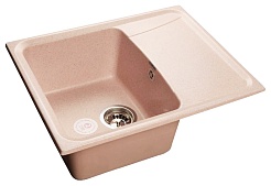 Granfest Мойка кухонная Standart GF-S610L Светло-розовый – фотография-1